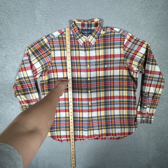 Ralph Lauren Shirt Mens XXL Plaid Casual Preppy Button Down Pocket Lightweight‎ - Picture 5 of 10